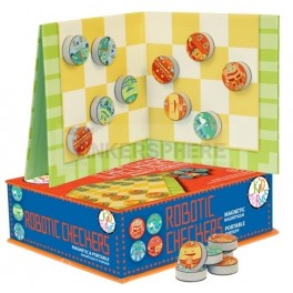 Magnetic Robot Checkers Set Magnetic Robot Checkers Set
