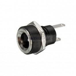Screw Type Panel Mount DC Jack: 5.5x2.1mm Screw Type Panel Mount DC Jack: 5.5x2.1mm