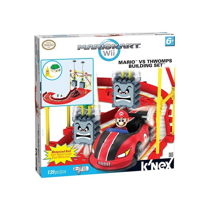 ollectible Mario Kart Mario vs Thwomps Race Car Set