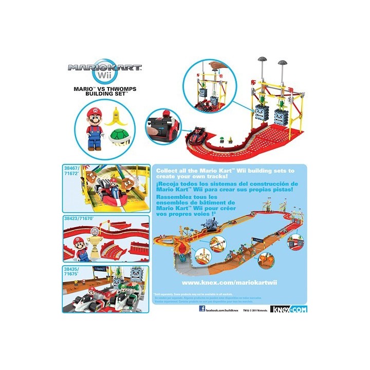 ollectible Mario Kart Mario vs Thwomps Race Car Set