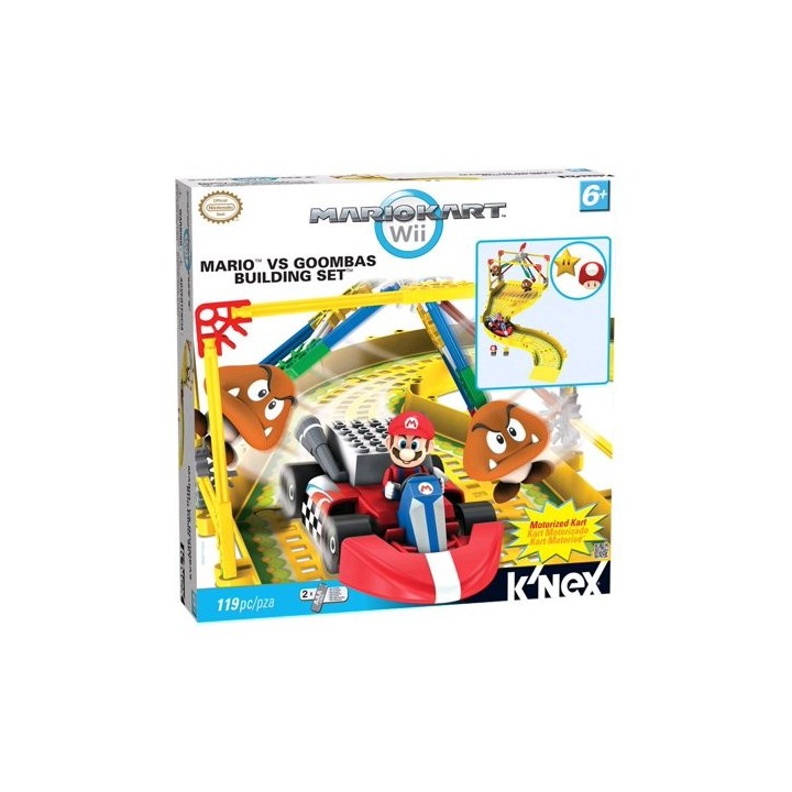 Collectible K'nex Mario Kart Mario vs. Goombas Building Set