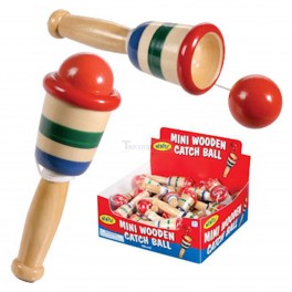 Mini Wooden Catch Ball Classic Ball and Cup Toy