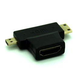 Dual Mini HDMI and Micro HDMI to HDMI Adapter