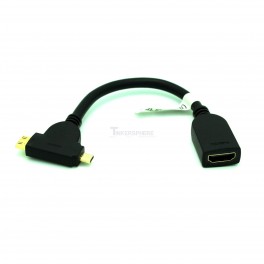 Dual Mini HDMI and Micro HDMI to HDMI Adapter Cable