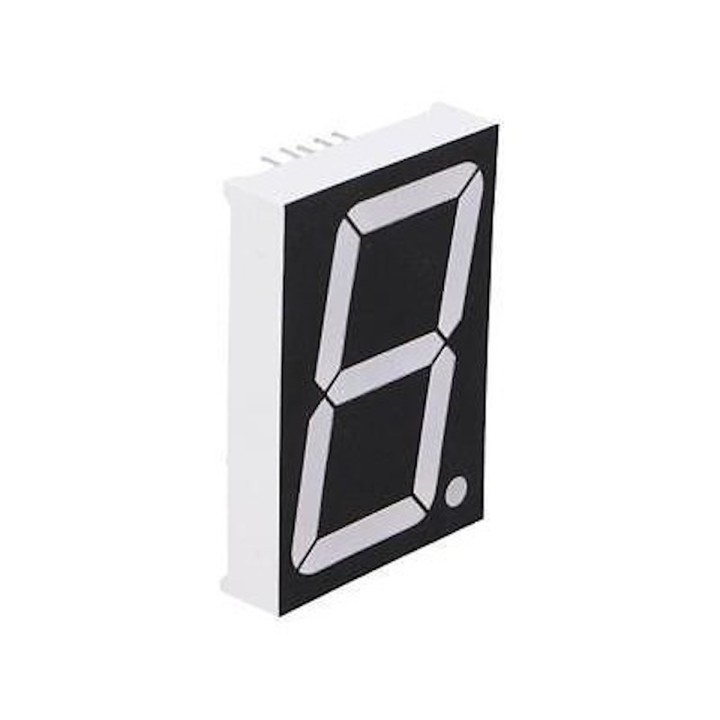 Large 1.8" Single Digit Segment Display - Super Bright Red