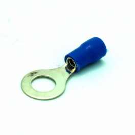 Ring Insulated Wire Connector Electrical Crimp Terminal Blue RV2-6