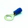 Ring Insulated Wire Connector Electrical Crimp Terminal Blue RV2-6
