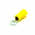 Ring Insulated Wire Connector Electrical Crimp Terminal Yellow RV5.5-4
