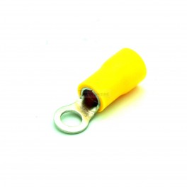 Ring Insulated Wire Connector Electrical Crimp Terminal Yellow RV5.5-4