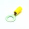 Ring Insulated Wire Connector Electrical Crimp Terminal Yellow RV5.5-8