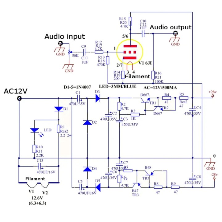 Vacuum Tube Stereo Amplifier Kit