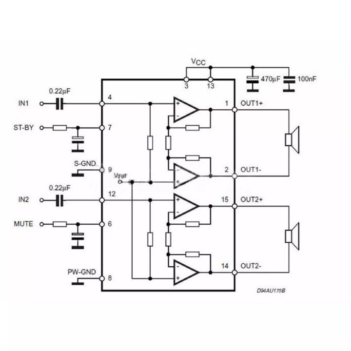 TDA7297 2x15W Amplifier Kit