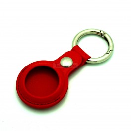 Keychain for AirTag PU Leather Holder