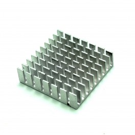 High-Performance 35mm x 35mm x 10mm Heatsink: Aluminum Silver, 10 Blades, Precision Design