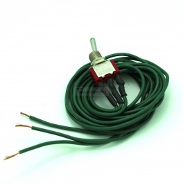 Metal Toggle Switch with Wire Leads: SPDT