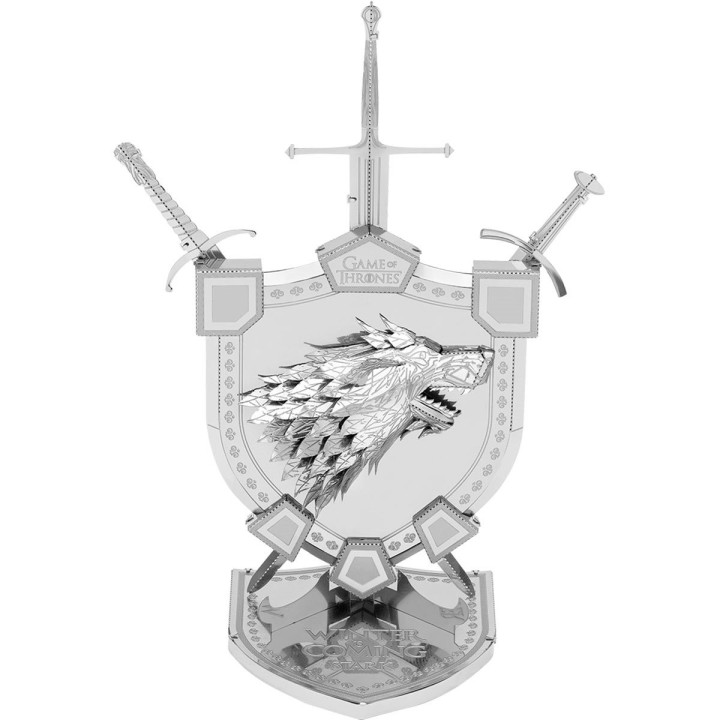 ICONX Game of Thrones House Stark Sigil 3D Laser Cut Steel Model Kit
