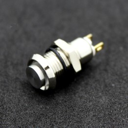 Metal Button Switch - Latching 8mm ON/OFF 2 Pin Small Round Pushbutton