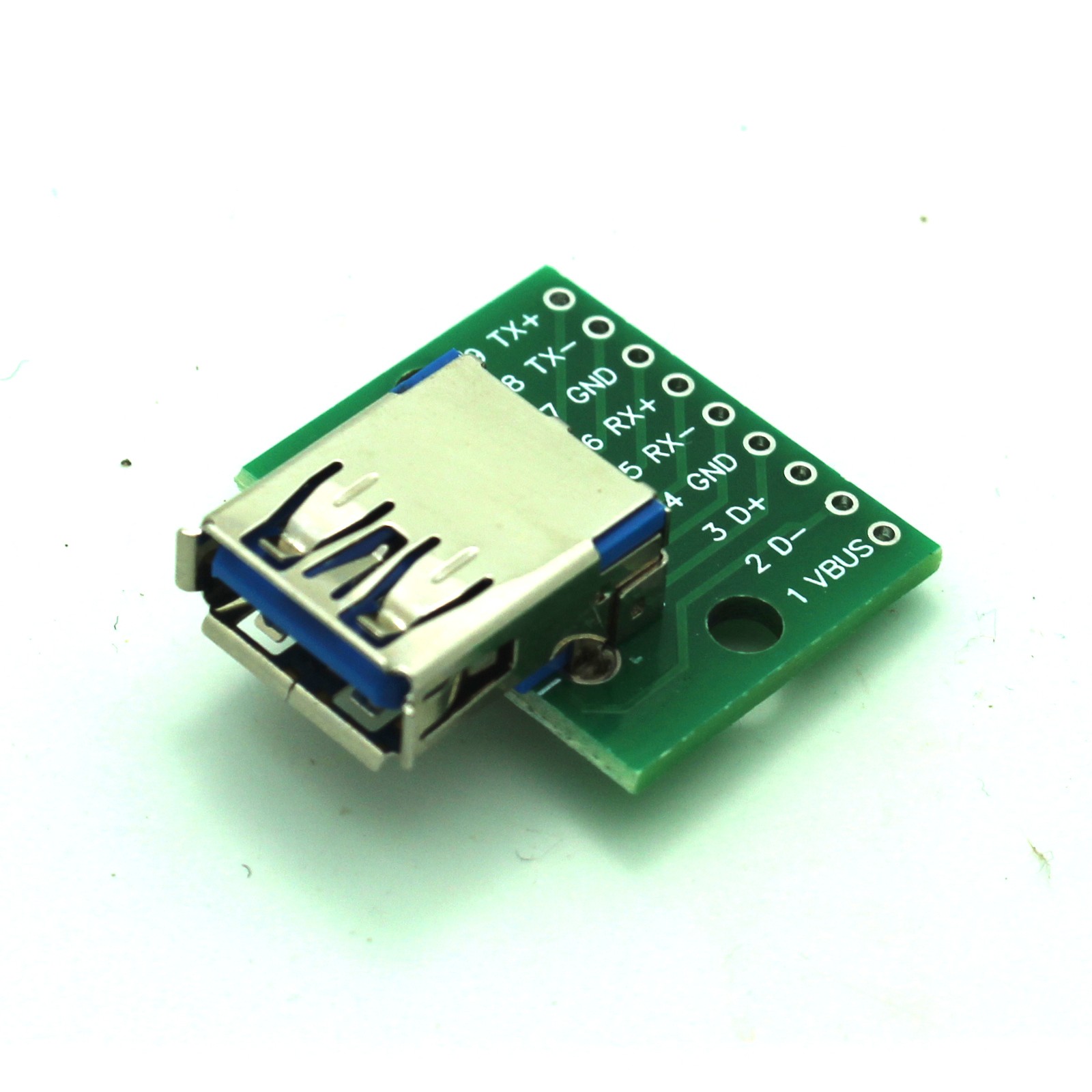 $4.75 - Female USB 3.0 Breakout Board Blue USB to DIP 2.54mm - Tinkersphere
