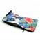 Pencilcase Pouch Silk Lined Butterfly & Flower Design