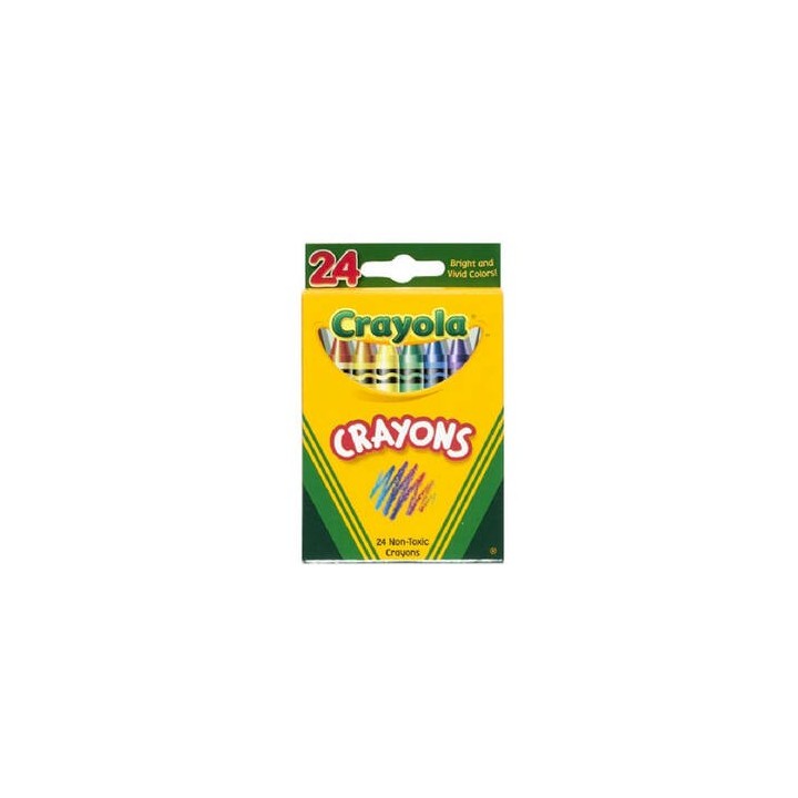 Crayola Classic Crayons Assorted Colors Back to School 24 Count