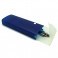 Slider Storage Pencil Case Semi-Rigid Poly Plastic with Button Snap Closure