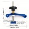 T Track Clamp, T-track Hold Down Clamp, Blue Aluminum T Track Clamp, T Track Clamp for Drill Press / Router Table