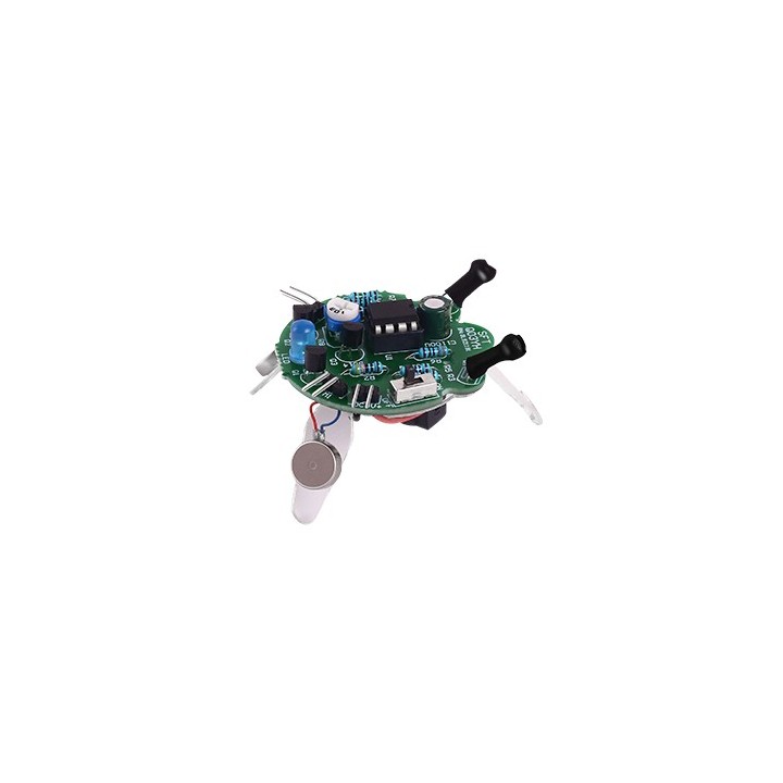 Running Microbug Kit Solder DIY Robot Bug Light Sensitive