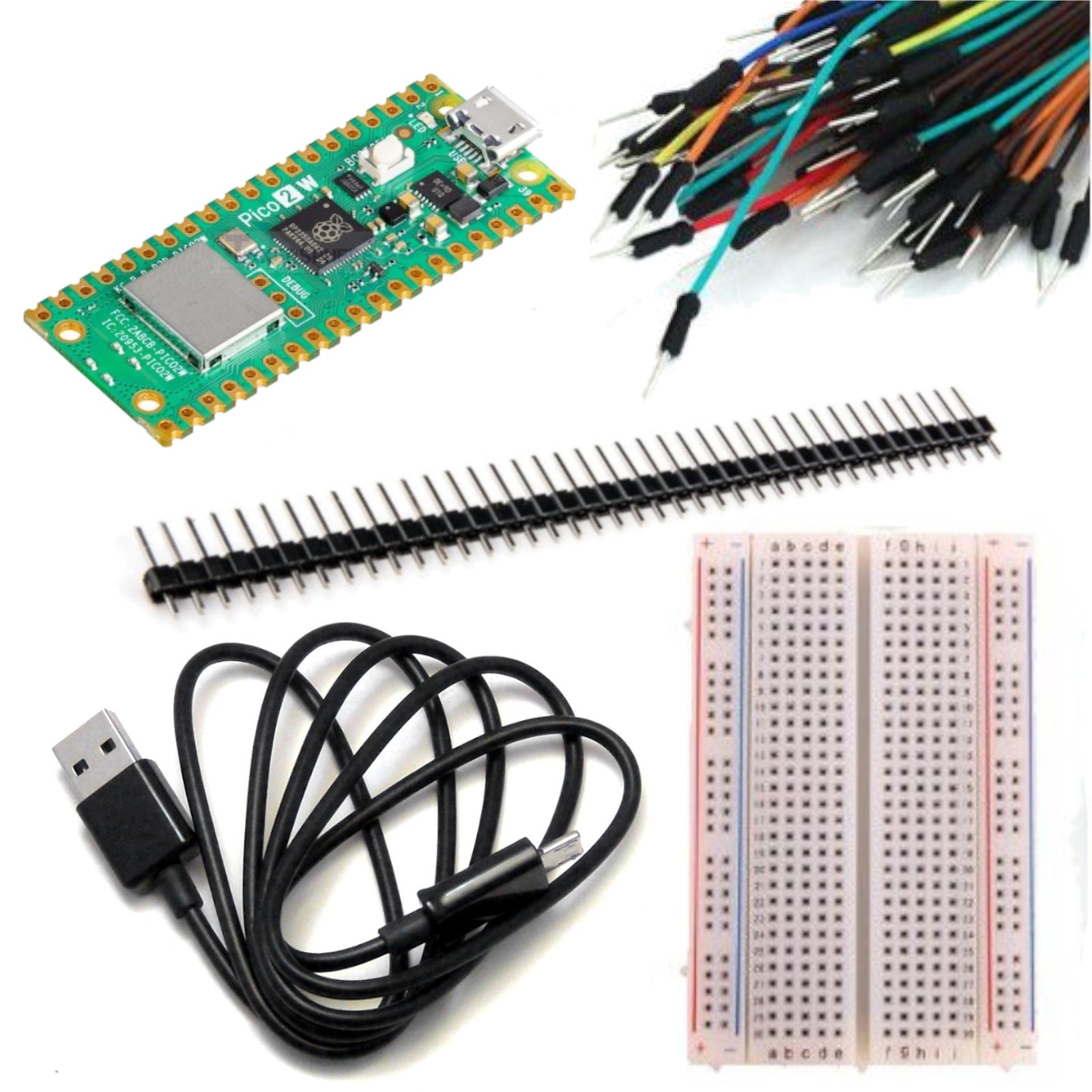 $30.50 - Raspberry Pi Pico 2 W Starter Kit RP2350 with Wireless ...