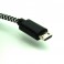 Braided USB-A to Micro USB Cable - Black/White - 1 meter 3.28 ft