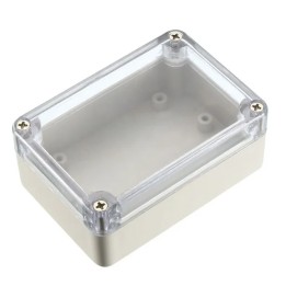 Clear Top ABS Project Box: 3.3" x 2.3" x 1.3"