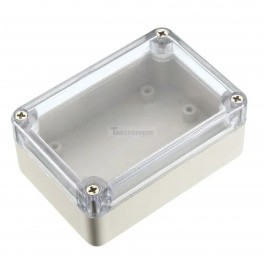 Clear Top ABS Project Box: 3.3" x 2.3" x 1.3"