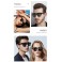 Bluetooth Smart Sunglasses with Touch Sensor Button and Built-In Speakers Microphone