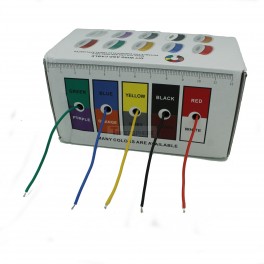 Stranded Silicone Hook Up Wire Box Set: 5 Color 50m / 164 ft Pack 24AWG
