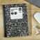 Pen+Gear Composition Book 80 Sheets Wide Ruled School Black and White Marble Notebook