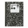 Pen+Gear Composition Book 80 Sheets Wide Ruled School Black and White Marble Notebook