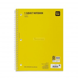 Pen+Gear 1 Subject Spiral Notebook Yellow Wide Ruled 70 Sheet