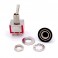 Metal Toggle Switch with Rubber Topped Cap: DPDT
