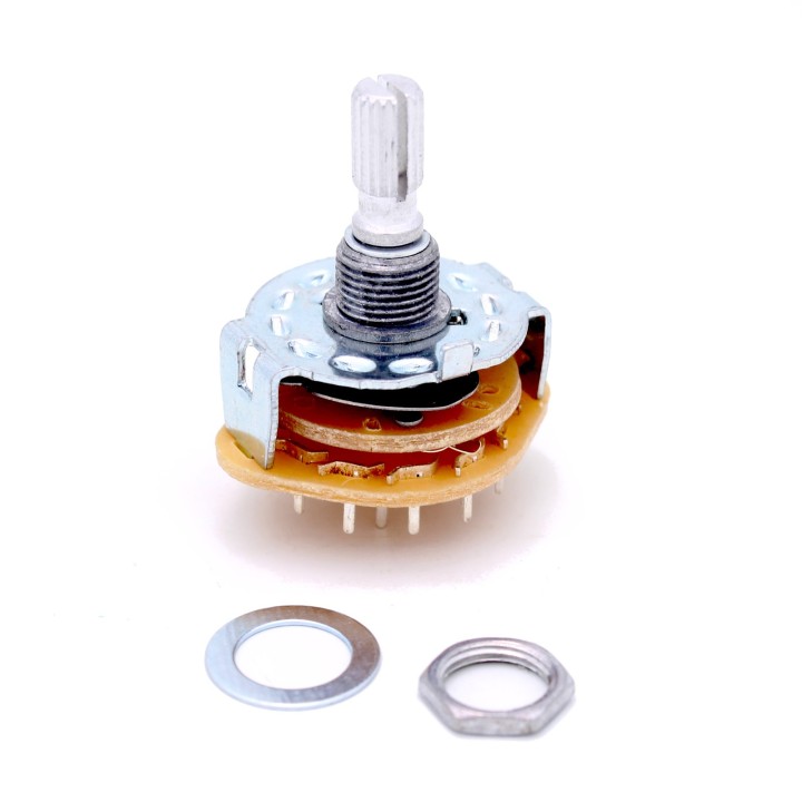 4 Position Rotary Switch: 3P4T