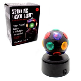 Mini Disco Ball Spinning Battery Powered 3 AA with Stand