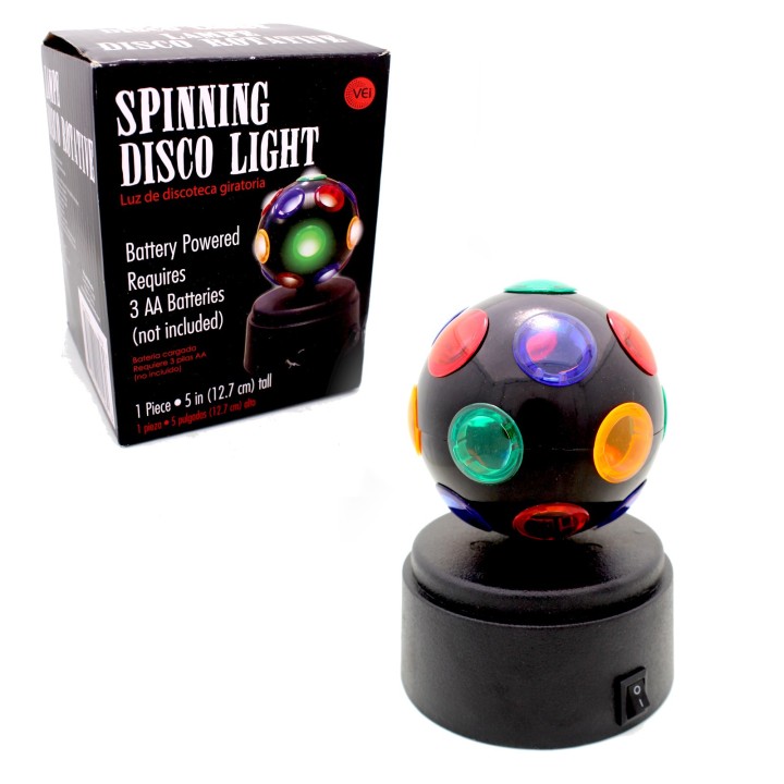 Mini Disco Ball Spinning Battery Powered 3 AA with Stand