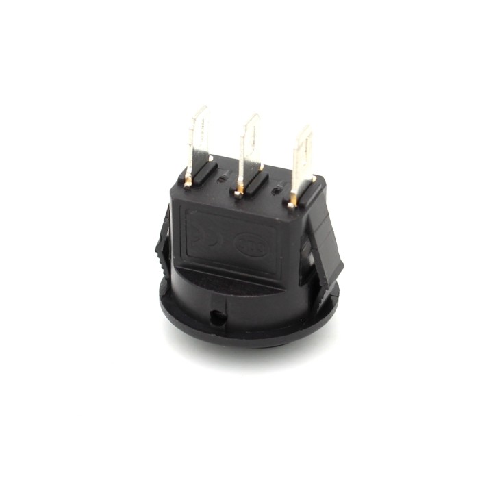 16mm Round Rocker Switch SPDT 3 Pin