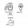 16mm Round Rocker Switch SPDT 3 Pin