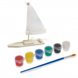 Sail Boat  Wood Model Paint Kit