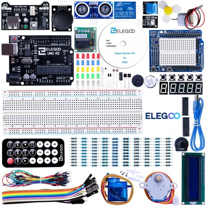 ELEGOO UNO R3 Project Super Starter Kit with Tutorial Compatible with Arduino IDE