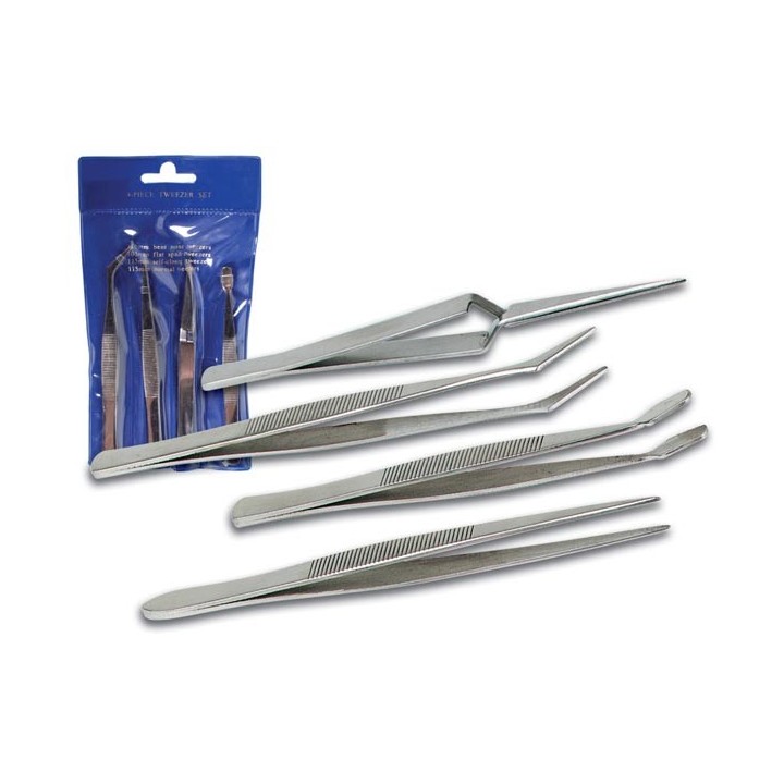 Tweezers (Set of 4)