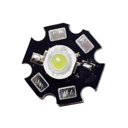 1 Watt Cool White LED with Heat Sink