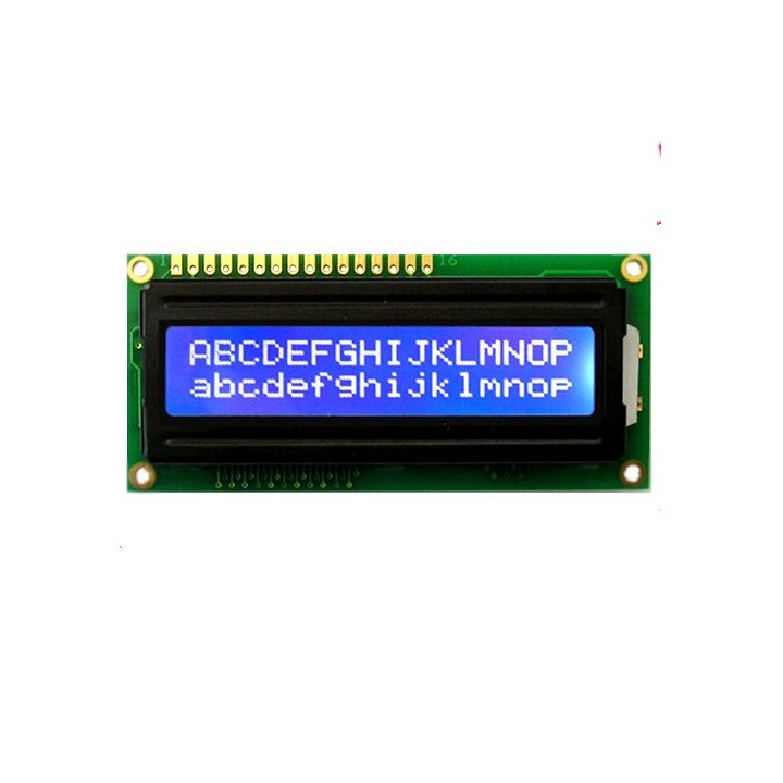 16x2 LCD Module (White Text / Blue Backlight)