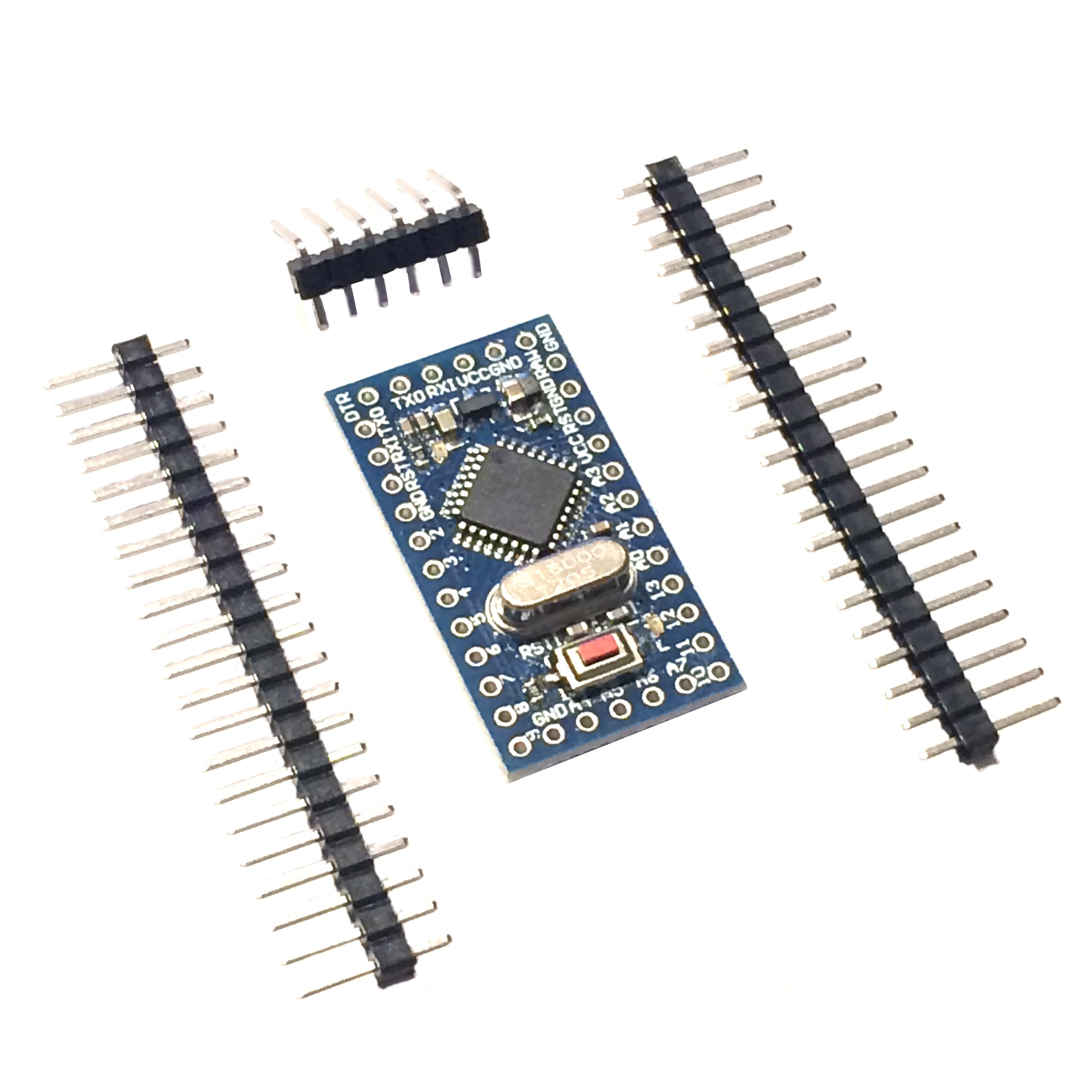 XTVTX 5 pièces PRO Mini Atmega328P 5 V/16 MHz carte de développement microcontrôleur bootloader avec en-têtes de broche pour Arduino 