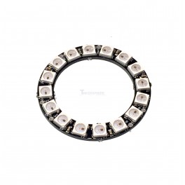 16 x WS2812 5050 RGB LED Ring with Integrated Drivers (Neopixel Compatible)