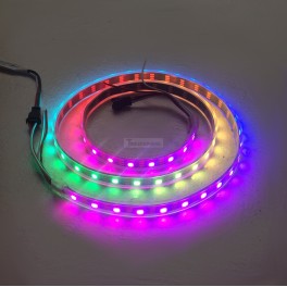 High Density RGB LED Strip - Addressable 1m (NeoPixel Compatible, WS2812, Waterproof)